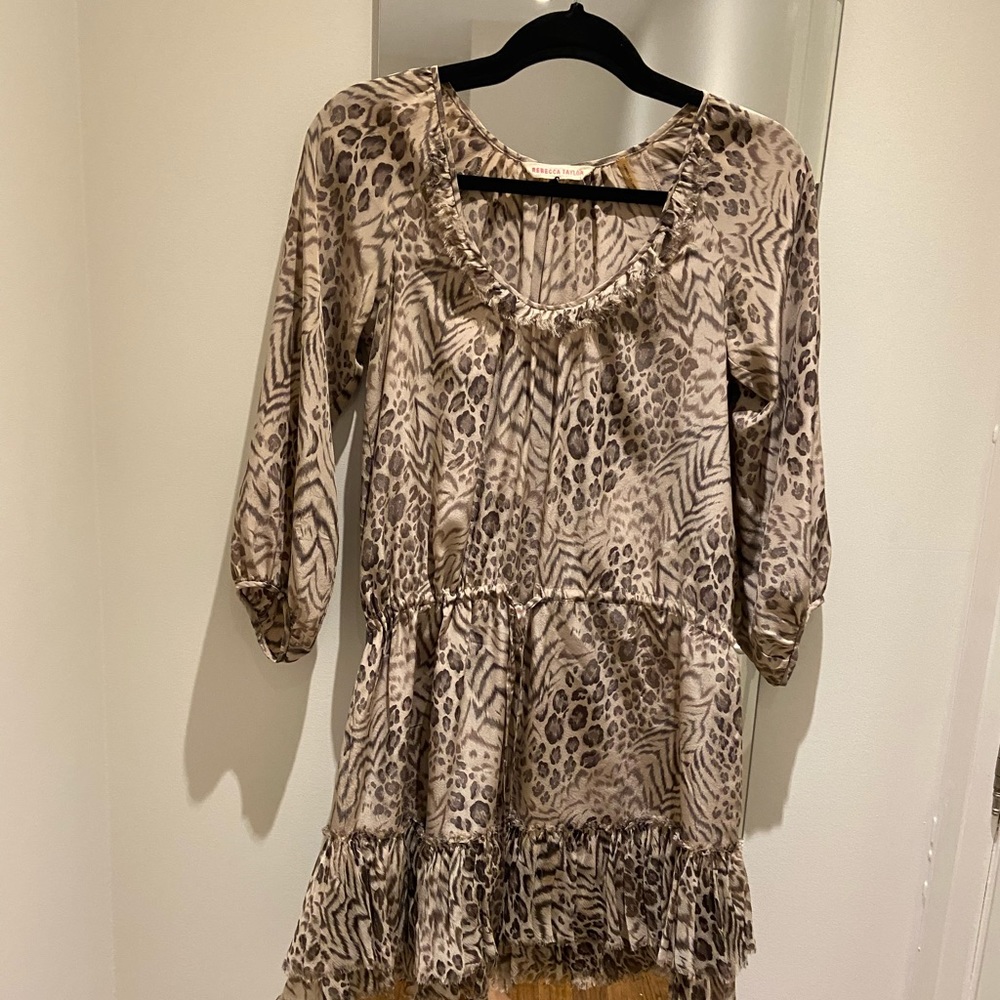 Rebecca Taylor leopard print dress